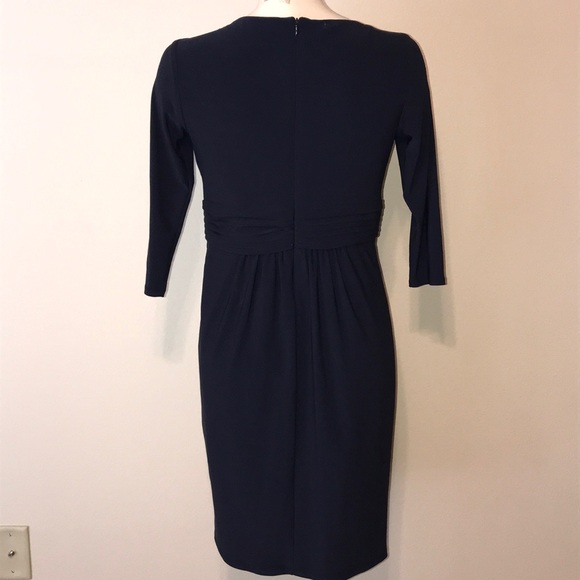 Evan Picone Navy Sheath Dress - Picture 4 of 5